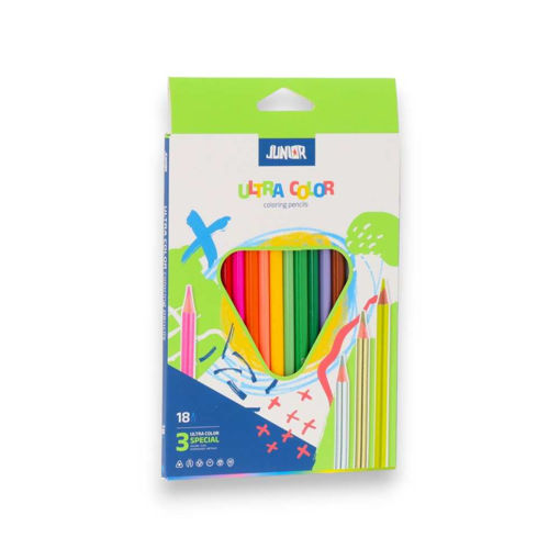 Picture of JUNIOR PENCIL COLOURS TRIANGULAR  X18